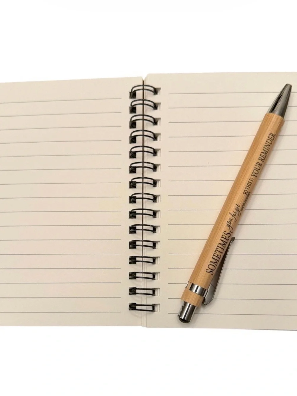 Sometimes You Forget You're Awesome Spiral Notebook with Pen - Blush Pink